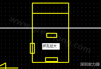 PCB設(shè)計時后焊元件焊盤開孔過大容易使焊錫流進(jìn)插座造成短路。