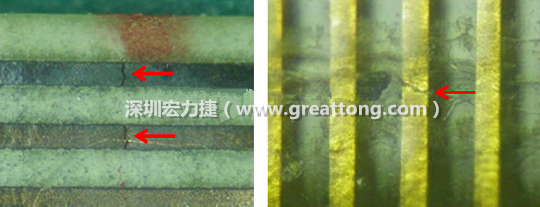 如果擔(dān)心這個(gè)方法可能對(duì)弄斷銅箔線路，也可以試著將銅箔線路旁沒有銅箔的位置切開，然后試著撕開剝離外層護(hù)膜(cover film)，達(dá)到相同的目的