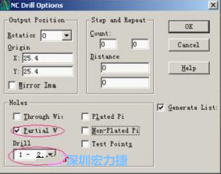 轉(zhuǎn)完Gerber后，接著還需轉(zhuǎn)鉆孔，通孔和盲、埋孔的轉(zhuǎn)法有所不同，轉(zhuǎn)通孔只須點擊Add，在彈出的窗口Document Name輸入文件名