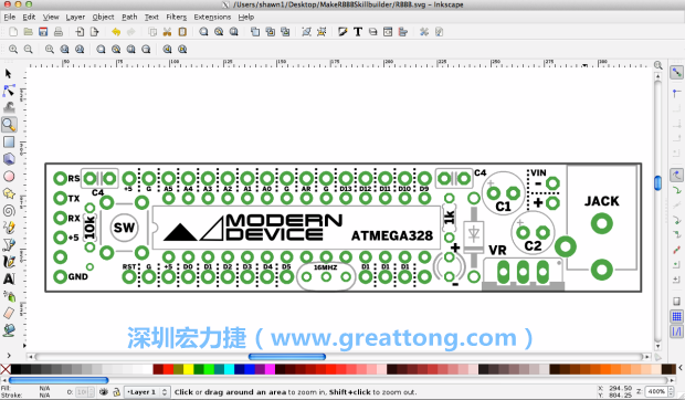 既然你有一個以電路板為背景的清晰影像了，使用向量工具將要絲印的圖像畫在上面吧，下面有一個例子。