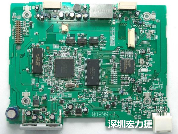 大面積PCB若電子元器件數(shù)量多、重量較重，板材強(qiáng)度不夠時容易產(chǎn)生PCB中央部凹陷問題。